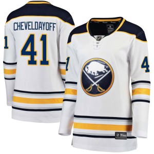 Ty Cheveldayoff Women's Fanatics Branded Buffalo Sabres Breakaway White Away Jersey