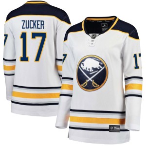 Jason Zucker Women's Fanatics Branded Buffalo Sabres Breakaway White Away Jersey