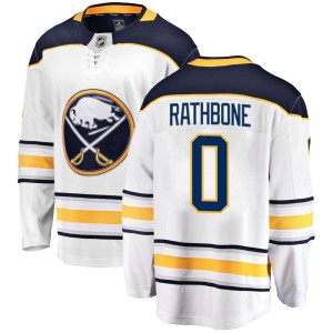 Jack Rathbone Men's Fanatics Branded Buffalo Sabres Breakaway White Away Jersey