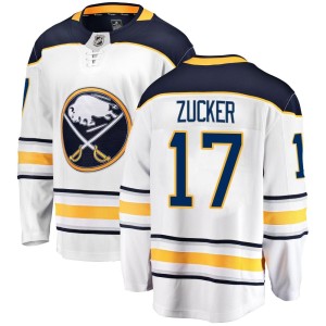 Jason Zucker Men's Fanatics Branded Buffalo Sabres Breakaway White Away Jersey