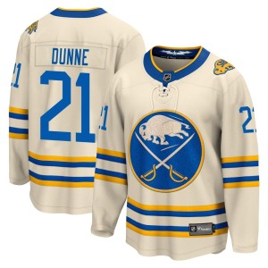 Josh Dunne Men's Fanatics Branded Buffalo Sabres Breakaway Cream 2022 Heritage Classic Jersey